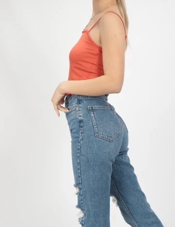 Top Vero Moda, caramiziu, S
