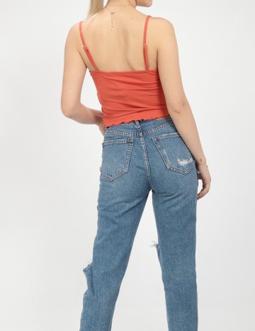 Top Vero Moda, caramiziu, S