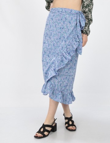 
						Fusta Vero Moda, albastru, M