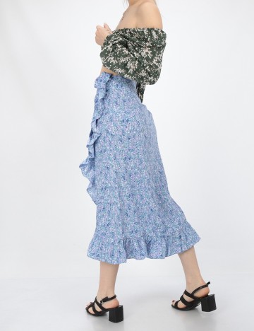 Fusta Vero Moda, albastru, M