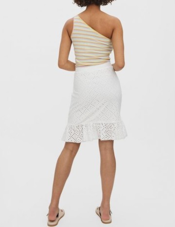 Fusta Vero Moda, alb, M