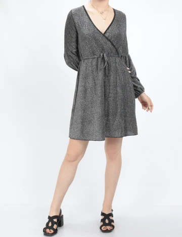 Rochie scurta SHEIN, gri, S