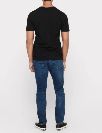 Tricou Only, negru, L