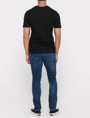 Tricou Only, negru, L Negru