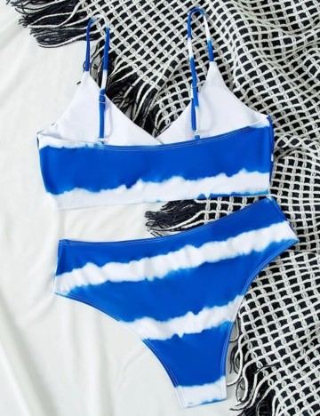 Costum de baie SHEIN, albastru, M