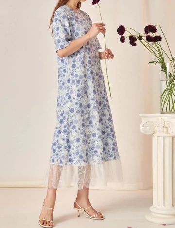 Rochie medie SHEIN, albastru, XL
