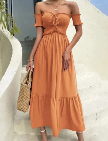 Rochie lunga SHEIN, portocaliu, M