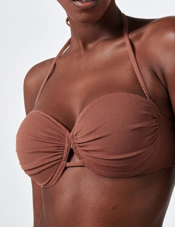 Sutien de baie Reserved, maro, 34