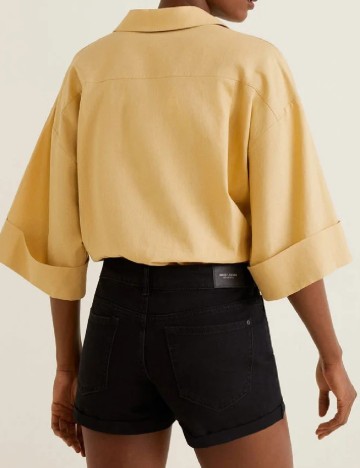 Pantaloni scurti Mango, negru