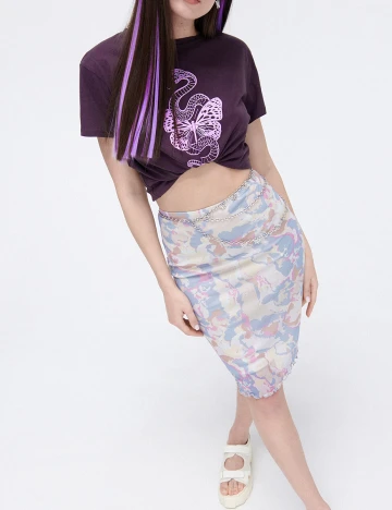 Tricou CROPP, maro, S