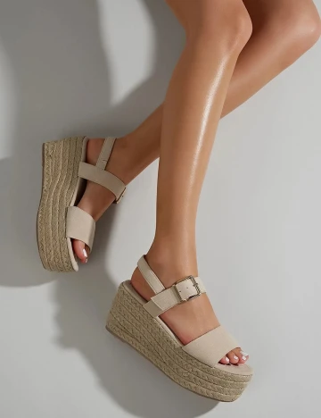 Sandale SHEIN, crem, 38