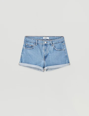 Pantaloni Pull&Bear, albastru deschis, 38
