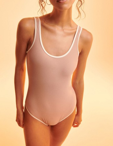 Costum de baie Reserved, maro deschis, 42