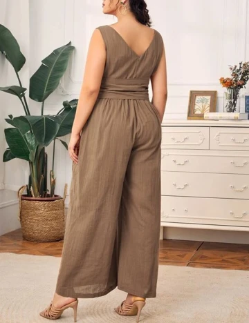 Salopeta SHEIN CURVE, maro, 0 XL Maro