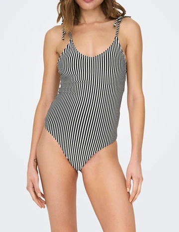 Costum de baie Only, alb/bleumarin, M
