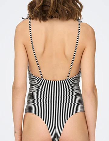 Costum de baie Only, alb/bleumarin, M