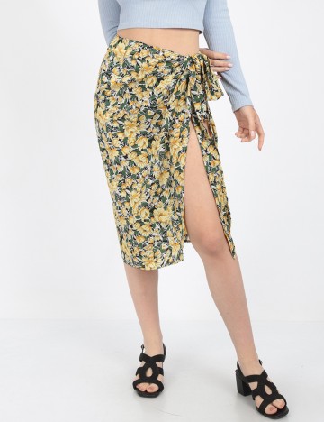 Fusta SHEIN, floral, XS