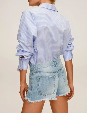 Pantaloni scurti Mango, albastru, 44 Albastru