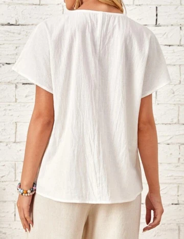 Bluza Emery Rose, alb, M