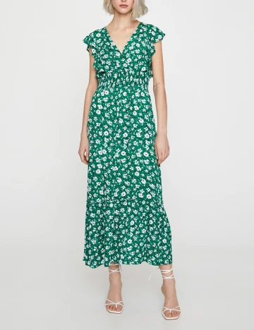 Rochie Pull&Bear, verde, L