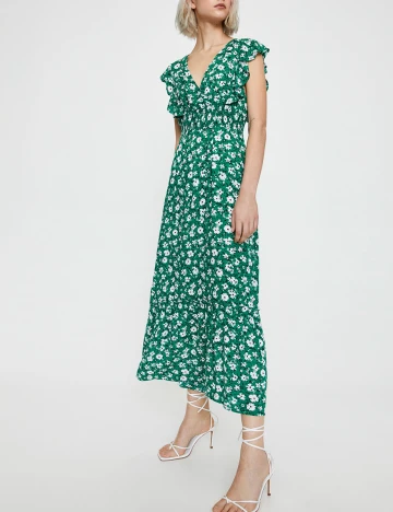 Rochie Pull&Bear, verde, L