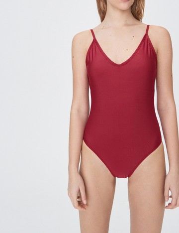 Costum de baie Sinsay, visiniu, M