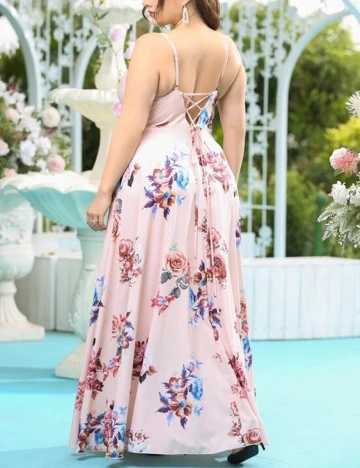 Rochie Lunga SHEIN CURVE, roz, 3XL