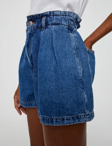 Pantaloni Pull&Bear, albastru, M