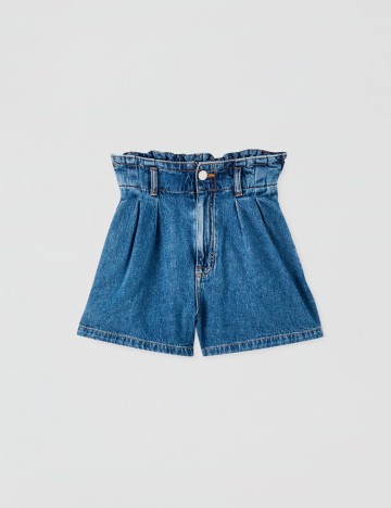 Pantaloni Pull&Bear, albastru, M
