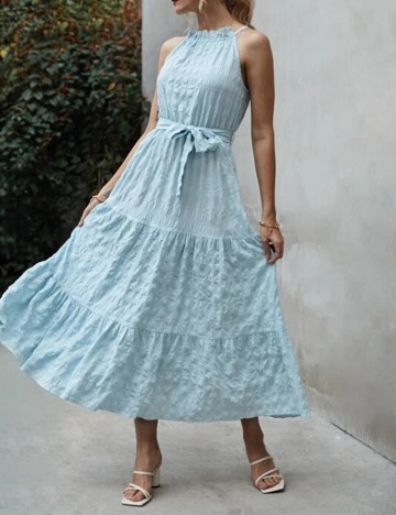 Rochie Lunga SHEIN, bleu, L