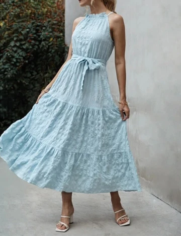 Rochie Lunga SHEIN, bleu, L