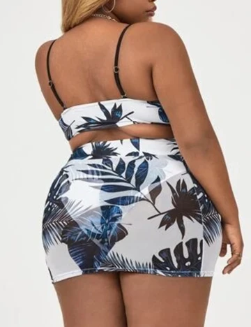 Costum de baie SHEIN CURVE, alb, 4XL