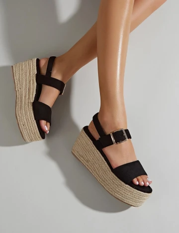 Sandale SHEIN, negru, 38 Negru
