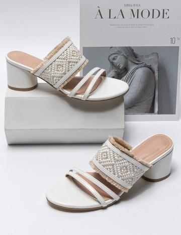 Sandale SHEIN, alb, 42