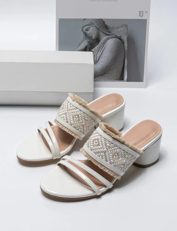 Sandale SHEIN, alb, 42