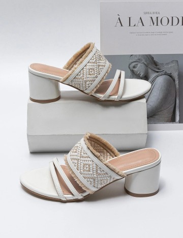 Sandale SHEIN, alb, 42