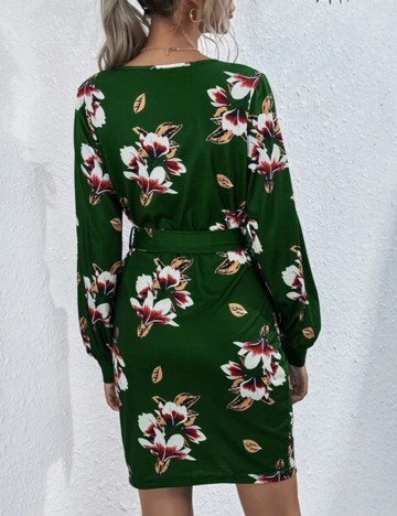 Rochie scurta SHEIN, verde, XS