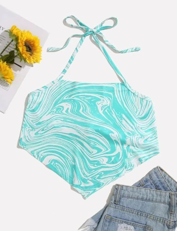 Top SHEIN, turcoaz, XL