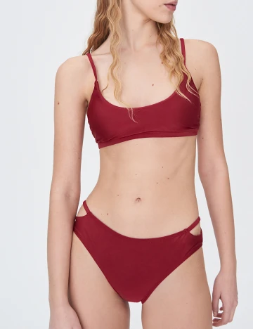 Costum de baie Sinsay, visiniu, M