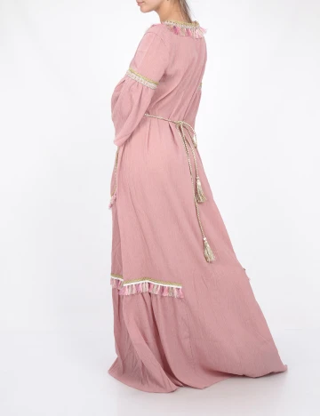 Rochie Lunga SHEIN, roz, M Roz