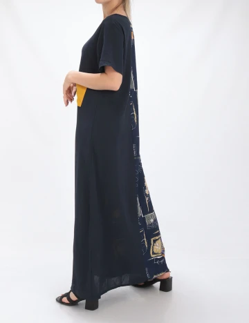 Rochie Lunga SHEIN, bleumarin, L Albastru