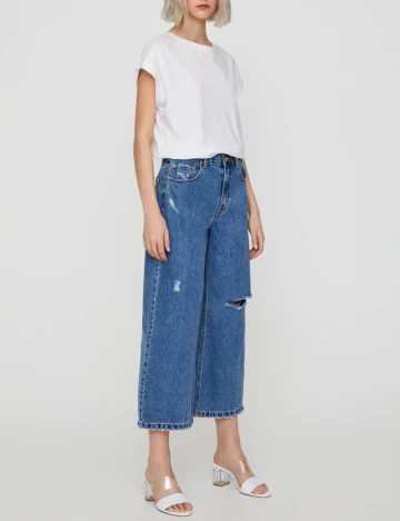Blugi Pull&Bear, albastru, 34