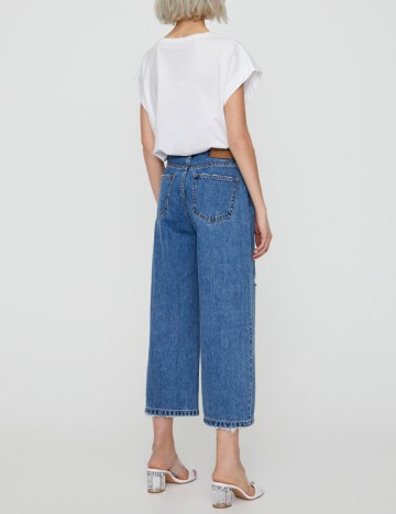 Blugi Pull&Bear, albastru, 34