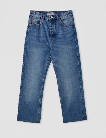Blugi Pull&Bear, albastru, 32