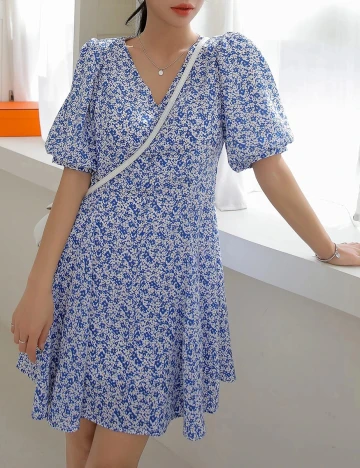 Rochie Scurta Dazy, albastru, L