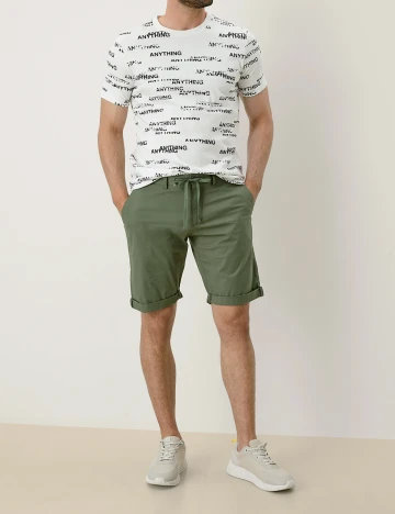 Pantaloni scurti s.Oliver, verde, W30 Verde