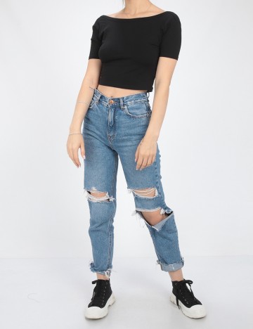 
						Top Sinsay, negru, L