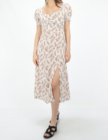 Rochie medie SHEIN, ecru, XS