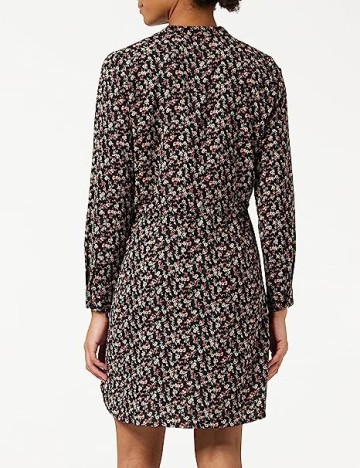 Rochie scurta Only, negru floral