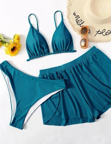Costum de baie SHEIN CURVE, turcoaz, 0 XL